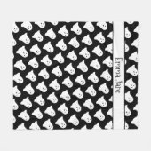 Aangepaste Ghost Halloween Fleece Blanket (Voorkant (Horizontaal))