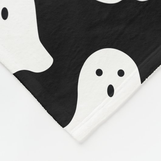 Aangepaste Ghost Halloween Fleece Blanket (Hoek)
