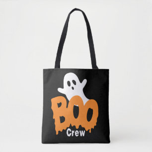 Aangepaste Ghost Trick-or-Treat Boo Crew Halloween Draagtas