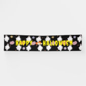Aangepaste Ghosts Pumpkin Banner Halloween Decor (Horizontaal)