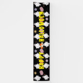 Aangepaste Ghosts Pumpkin Banner Halloween Decor (Verticaal)