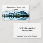 Aangepaste gids voor bergavontuur visitekaartje (Voorkant / Achterkant)