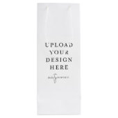 Aangepaste Gift Bag, 4,75 x 13 inch Wijn Cadeautas (Achterkant)