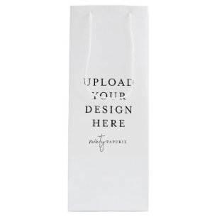 Aangepaste Gift Bag, 4,75 x 13 inch Wijn Cadeautas