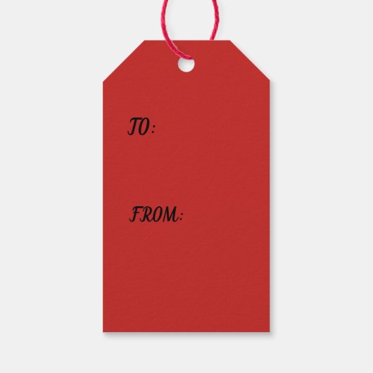 Aangepaste Gift Labels SKELET Cadeaulabel (Achterkant)