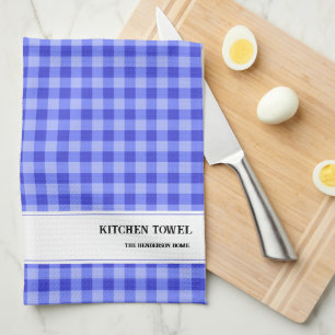 Aangepaste Gingham keukenhanddoek