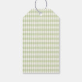 Aangepaste Gingham Ze Is Net Op De Markt Cadeaulabel (Achterkant)