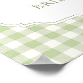Aangepaste Gingham Ze Is Net Op De Markt Poster (Hoek)