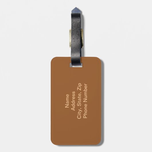 Aangepaste Giraffe Bagagelabel (Achterkant verticaal)