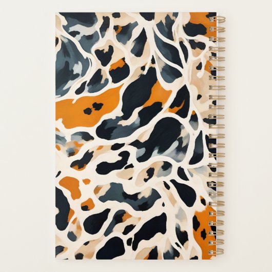 Aangepaste Giraffe Dierenprint Planner (Achterkant)