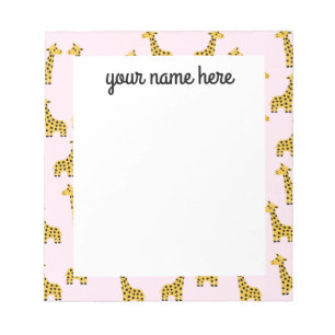 Aangepaste Giraffe-laptop Notitieblok