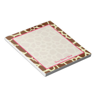 Aangepaste Giraffe-laptop Notitieblok