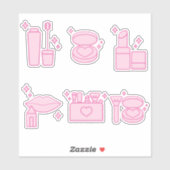 Aangepaste girale producten, make-up sticker, lipp sticker (Vel)