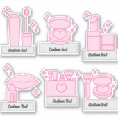 Aangepaste girale spullen, make-up sticker, lippen sticker (Voorkant)
