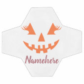 Aangepaste Girly Jack O Lantaarn Pompoen Halloween Voetbal (Enkel)