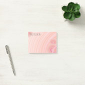 Aangepaste Girly Pastel Roze en Perzikspieren Post-it® Notes (Kantoor)
