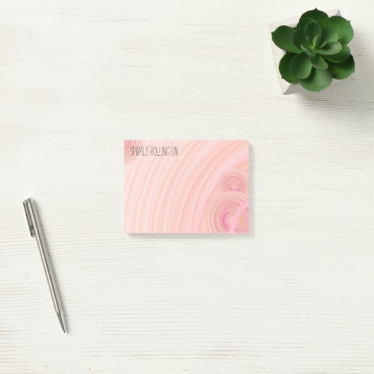 Aangepaste Girly Pastel Roze en Perzikspieren Post-it® Notes (Kantoor)