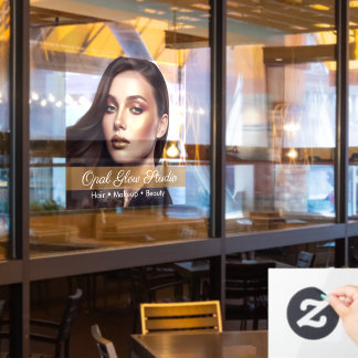 Aangepaste Glam Beauty Salon Gouden Make-up Raamsticker