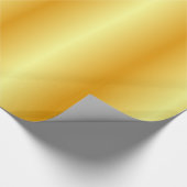Aangepaste Glanzend Gold-look elegant, moderne Sja Cadeaupapier (Hoek)