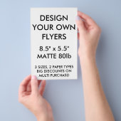 Aangepaste Glanzende brochures van 8,5 x 5,5 inch (Hand)