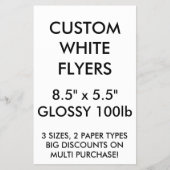 Aangepaste Glanzende brochures van 8,5 x 5,5 inch (Voorkant)