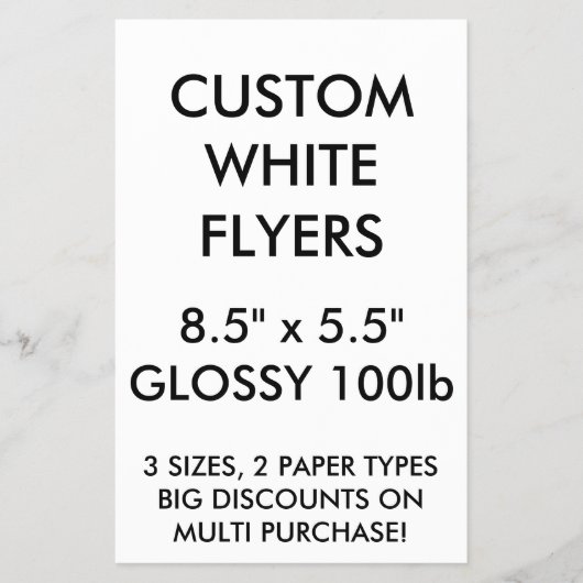 Aangepaste Glanzende brochures van 8,5 x 5,5 inch (Voorkant)