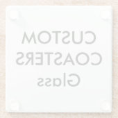 Aangepaste glazen Onderzetters (Achterkant)