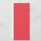 Aangepaste Glitter Tomato Red Flat Kaart (Achterkant)