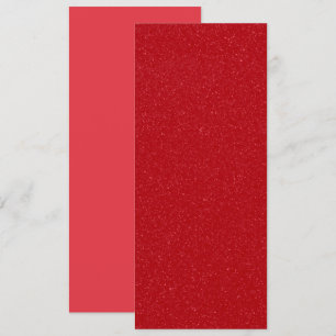 Aangepaste Glitter Tomato Red Flat Kaart