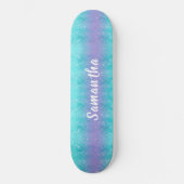 Aangepaste Glitter Zeemeermin Skateboard (Voorkant)