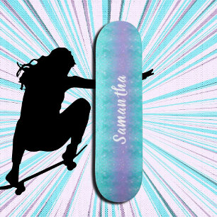 Aangepaste Glitter Zeemeermin Skateboard