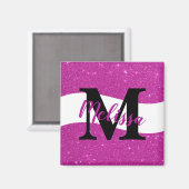 Aangepaste glittermagneet magneet (Voorkant / Achterkant)