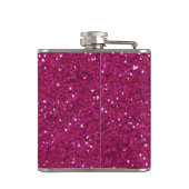 Aangepaste Glitzy Sparkly Diamond Music Note Heupfles (Achterkant)