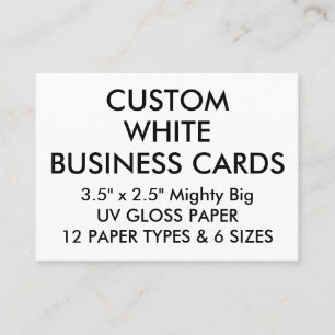 Aangepaste GLOSS 3,5-inch x2,5-inch Visitekaartjes