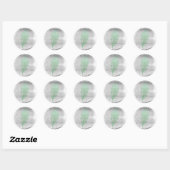 Aangepaste Glutennoten Gratis Mint Zilver Grijs Gl Ronde Sticker (Vel)