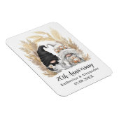 Aangepaste Gnome Pampas Grass 20ste bruiloft Jubil Magneet (Rechterzijde)
