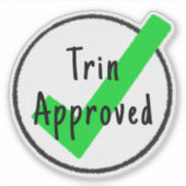 Aangepaste goedgekeurde Sticker (Voorkant)