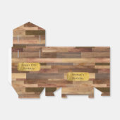 Aangepaste Gold Accents voor houten hout Bedankdoosjes (Uitgevouwen)
