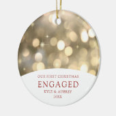 Aangepaste Gold Bokeh-lampjes in combinatie met ee Keramisch Ornament (Links)
