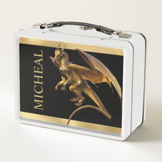 Aangepaste Gold Dragon Fantasy (Achterkant)