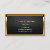 Aangepaste Gold Logo Professional-metalen construc Visitekaartje (Achterkant)