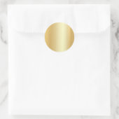 Aangepaste Gold Look Blank Sjabloon Tekstglans toe Ronde Sticker (Tas)