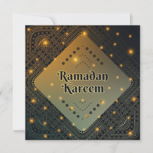 Aangepaste Gold Mandala Ramadan kareem Holiday Car Feestdagenkaart