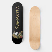 Aangepaste Gold Unicorn Skateboard (Voorkant)