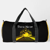 Aangepaste Golden Bowling Team Logo Plunjezak (Achterkant)