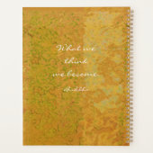 Aangepaste Golden Buddha met prijsopgave Planner (Achterkant)