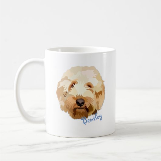 Aangepaste Golden Doodle Mok Cute Dog Cup (Links)
