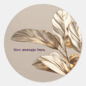 Aangepaste Golden Leaf Stickers (Voorkant)