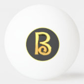 Aangepaste Golden Letter B Pingpongballen (Voorkant)