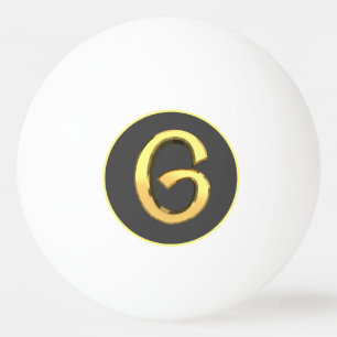 Aangepaste Golden Letter G Pingpongballen